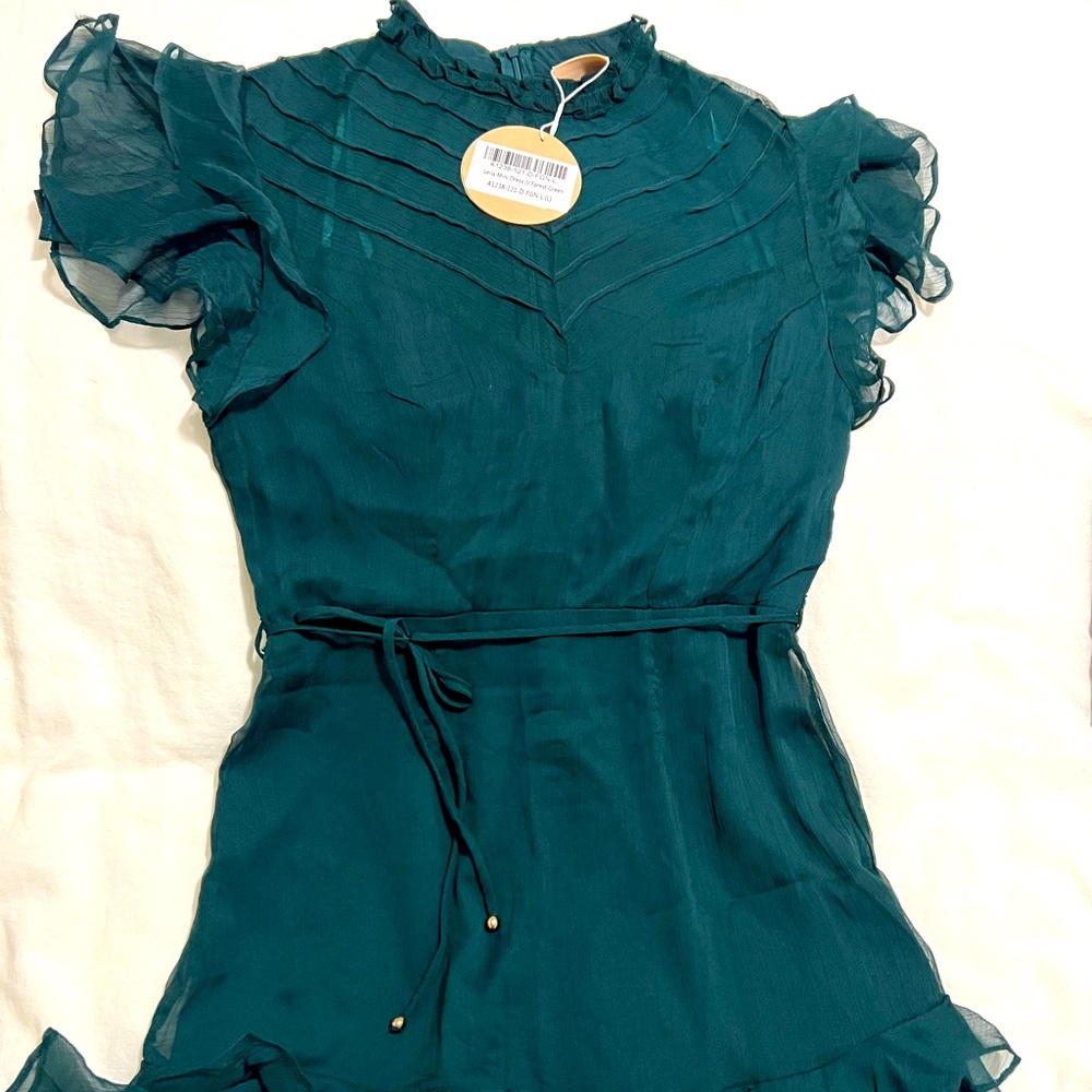 Saige + Paige forest green dress
